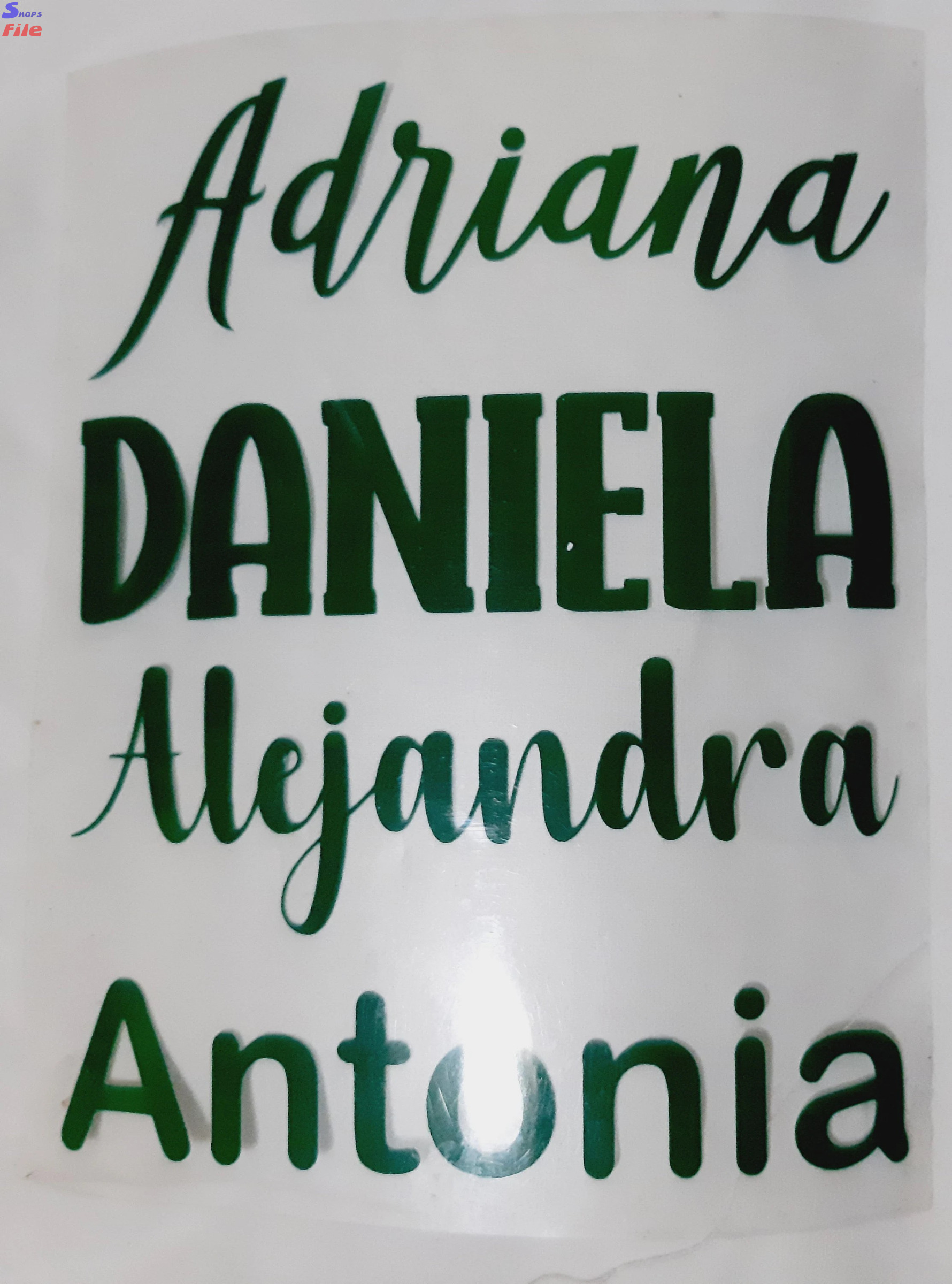 Clothing stickers, vinyl stickers, custom text textile vinyl