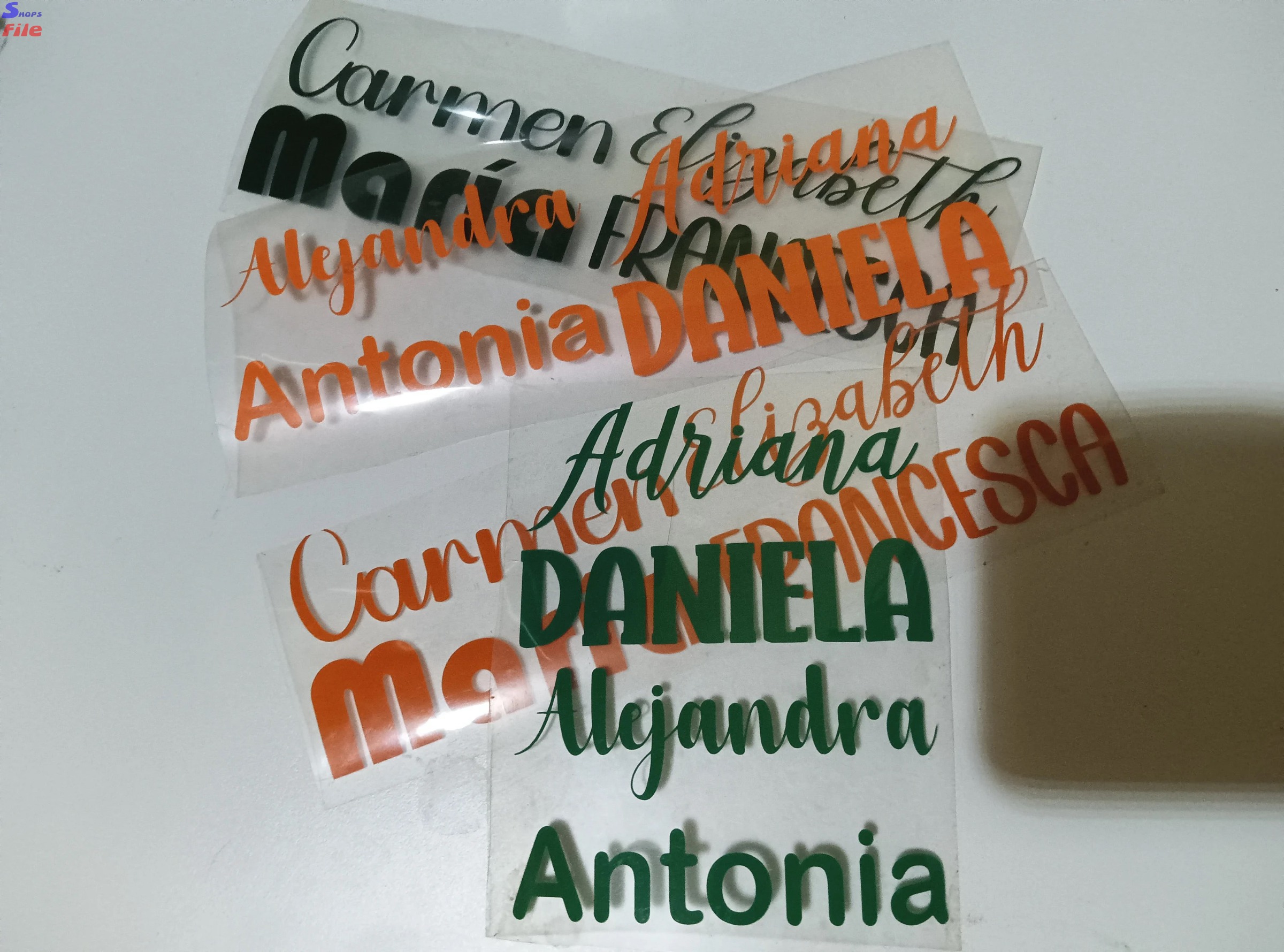 Adesivi per abbigliamento, adesivi in vinile, vinile tessile con testo personalizzato