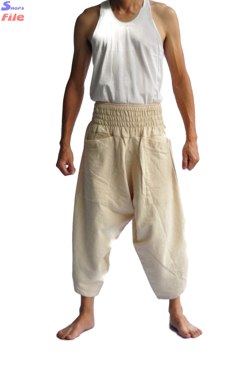 AHP Harem pants Yoga pants Men's Japanese Style Pants One Size Japanese Design