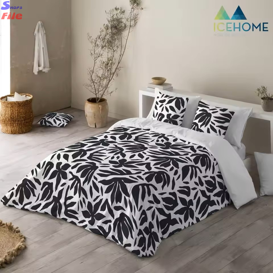 ICEHOME - Funda Nórdica Estampada - Microfibra Extrasuave - Incluye Fundas de Al