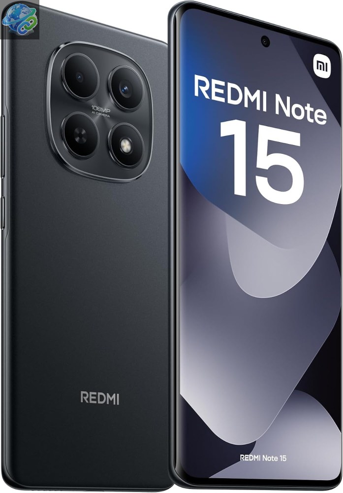 XIAOMI REDMI Note 15 - Smartphone 8 Go + 256 Go, écran AMOLED FHD+ de 6,77 pouces, processeur MediaTek Helio G100-Ultra, appareil photo de 108 MP - Photo 1