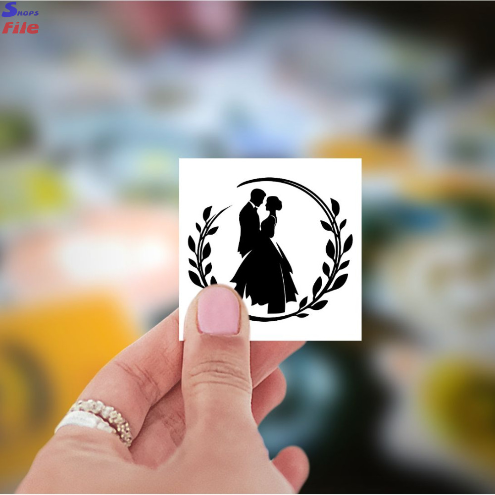 3 Custom wedding stickers, wedding gift tags, birthday stickers with custom image