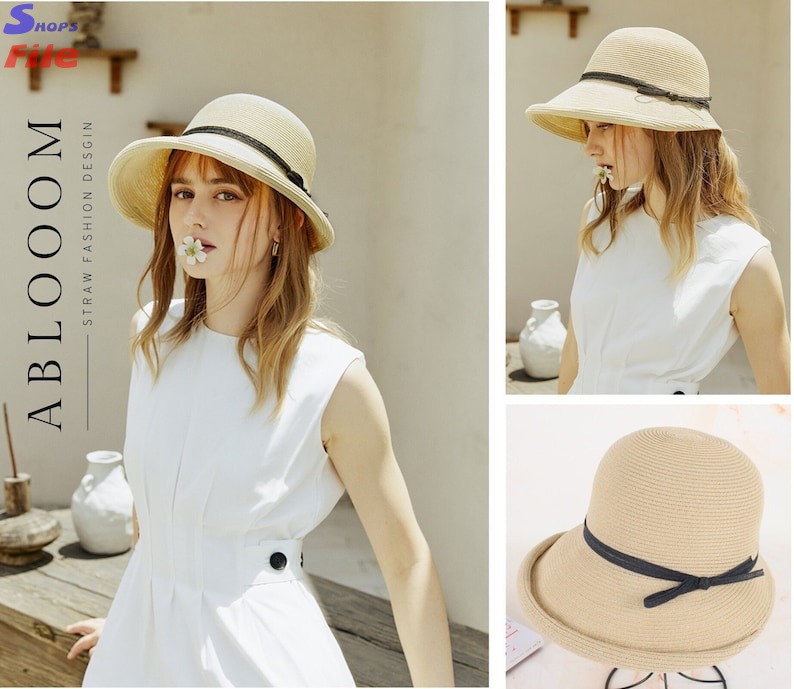 Women fashion accessories Straw Hat women, Sun hat wide...