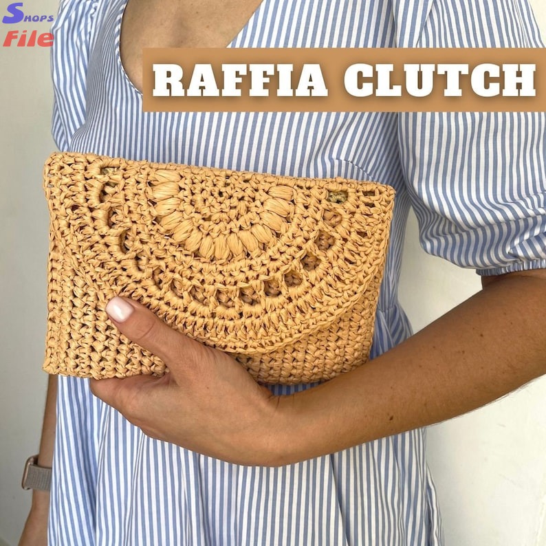 Women fashion accessories Easy crochet clutch bag...