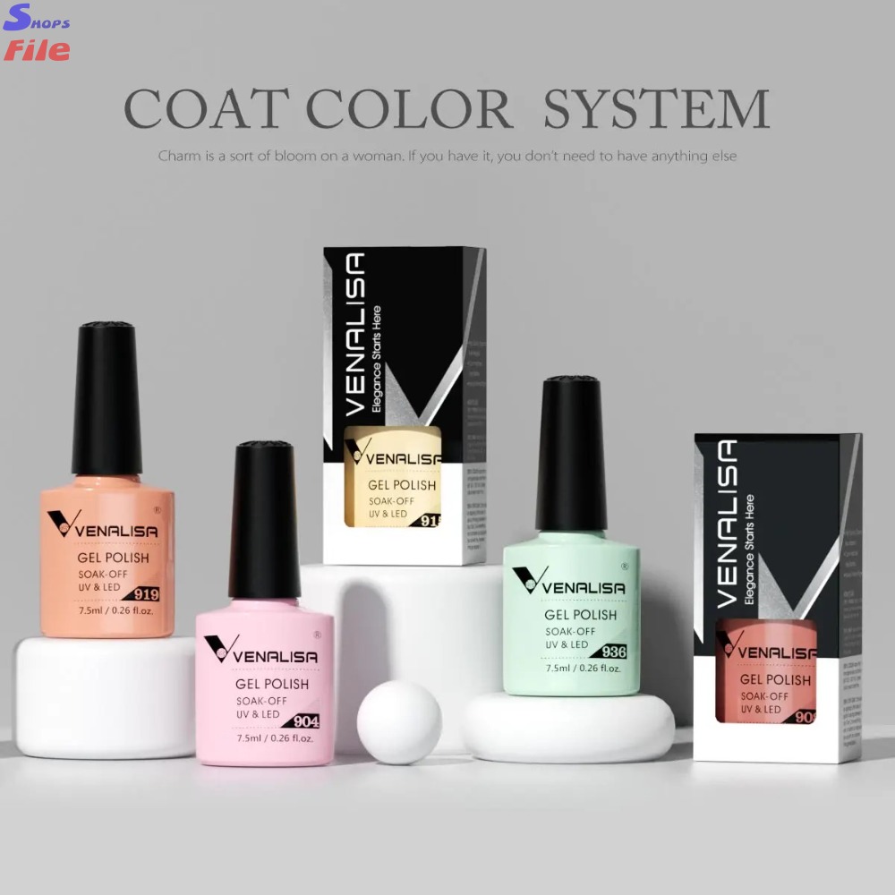 2 Venalisa Nail Gel Polish HEMA FREE No TPO 7.5ml Summer Nails Soak Off UV LED Gel Varnish Full Coverage Gorgeous Color Manicure