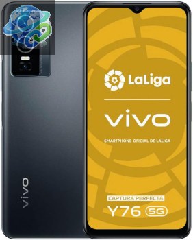 Smartphone vivo Y76 5G, déverrouillé, 8 Go + 256 Go, batterie 4100 mAh, Android 11, appareil photo principal 50 MP, charge rapide 44 W, double SIM