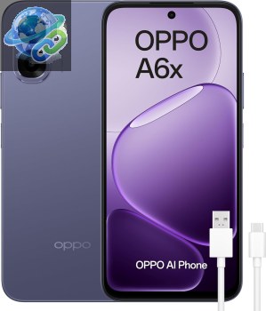 Smartphone OPPO A6x 4 Go + 128 Go, Qualcomm Snapdragon 685, écran HD+ de 6,75 pouces, appareil photo de 13 MP, batterie de 6100 mAh