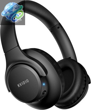 KVIDIO 65-Hour Bluetooth Headphones